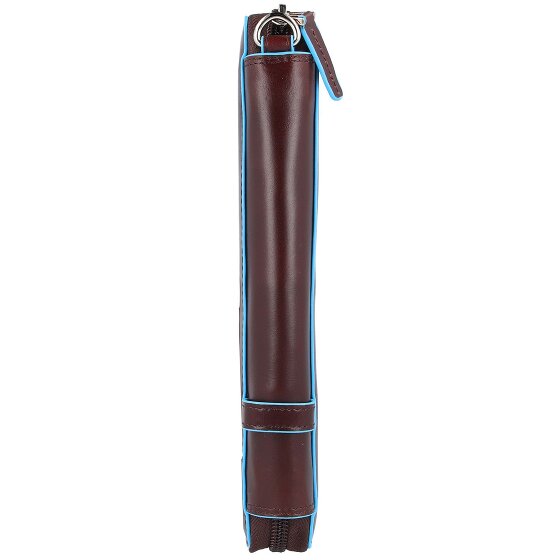 Piquadro Blauw vierkant reisetui leer 14 cm