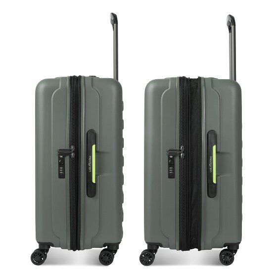 Hedgren Comby Grip M Exp 4 wielen Trolley 65 cm met uitbreidingsplooi