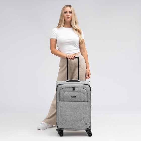 Redolz Essentials 12 MEDIUM 4-wiel trolley 67 cm met uitbreidingsplooi