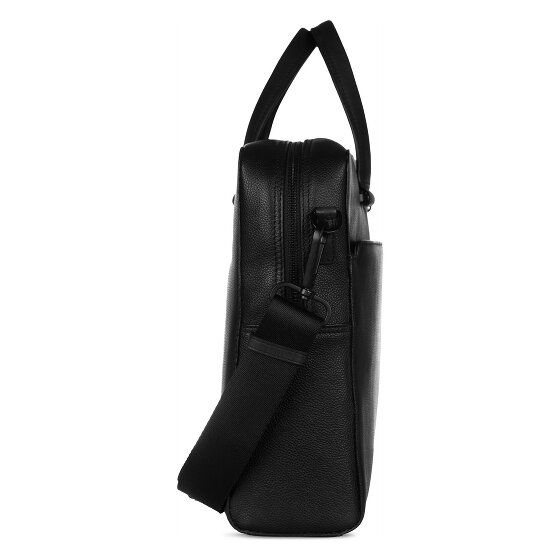 bugatti Black Koffer Leer 39 cm Laptop compartiment