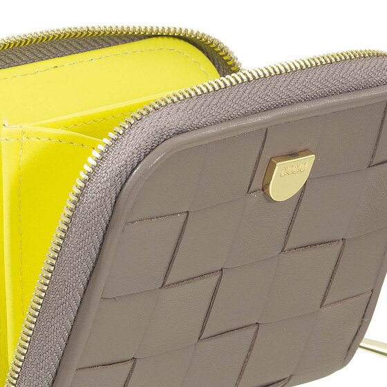 DuDu Woven Portemonnee Leder 10 cm