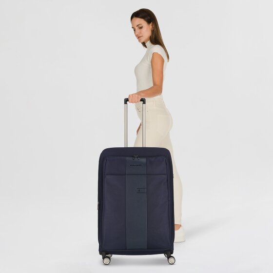 Piquadro Brief 4 wielen Trolley 78 cm met uitbreidingsplooi