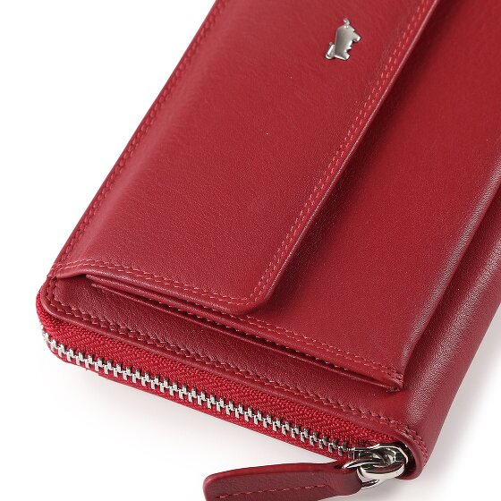 Braun Büffel Golf 3.0 Portemonnee RFID-bescherming Leer 19 cm