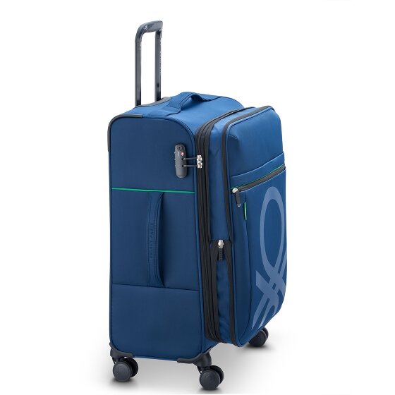 Delsey Paris x United Colors of Benetton Colour Bock 4-wiel trolley 67 cm met rekbare vouw