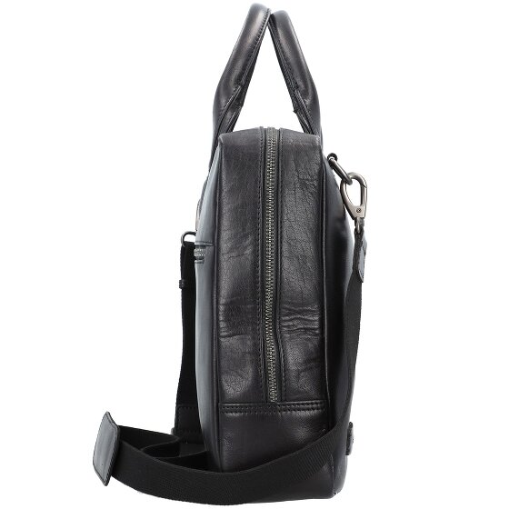 Plevier Rock Basalt Koffer Leer 41 cm Laptop compartiment