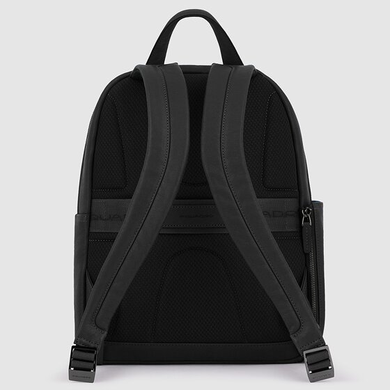 Piquadro Black Square Dagrugzak Leer 36 cm Laptop compartiment