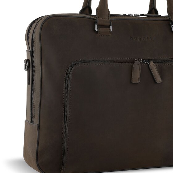 bugatti Luca Koffer Leer 39 cm Laptop compartiment