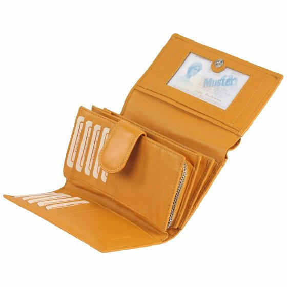 Greenburry Sponsachtig portefeuille leer 15,5 cm