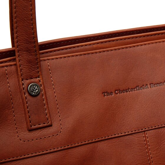 The Chesterfield Brand Solvia schoudertas leer 33 cm laptopvak