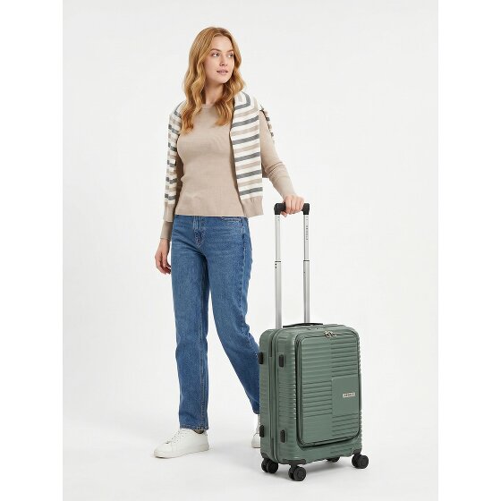 Redolz Essentials 17 2.0 4 wielen Cabinewagen 55 cm Laptopvak met uitbreidingsplooi