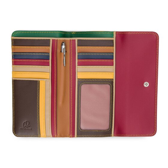 Mywalit Tri-fold Zip Wallet Leren Portemonnee 17 cm