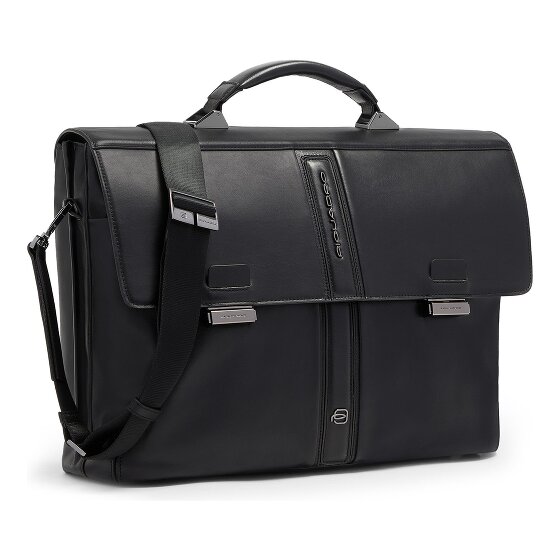 Piquadro Victor Aktentas RFID-bescherming Leder 42 cm Laptopvak