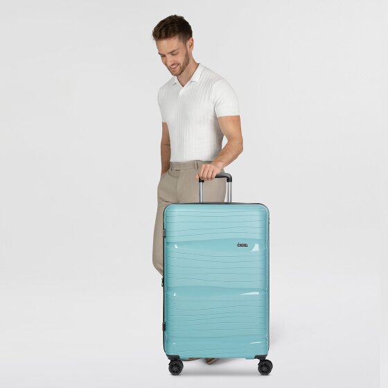 d&n Travel Line 4300-Plus 4 wielen Trolley L 76 cm met uitbreidingsplooi