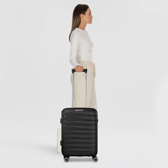 Franky London 4 wielen Cabinewagen S 55 cm met uitbreidingsplooi