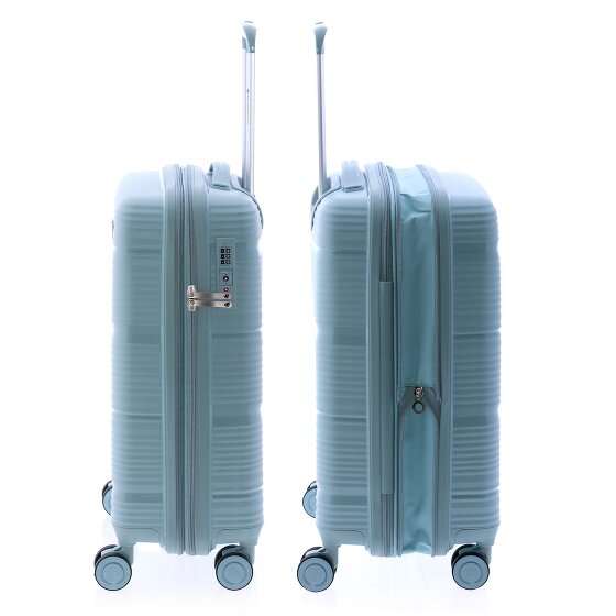 Gladiator 0800 4 wielen Trolley 55 cm met uitbreidingsplooi