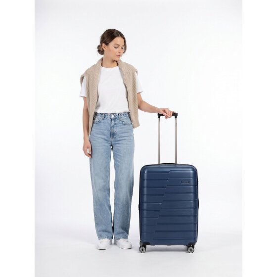 Travelite Air Base 4 wielen Trolley 67 cm met uitbreidingsplooi