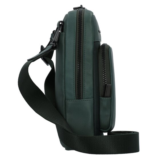 Piquadro Liko Mini tas Schoudertas RFID-bescherming Leer 17 cm