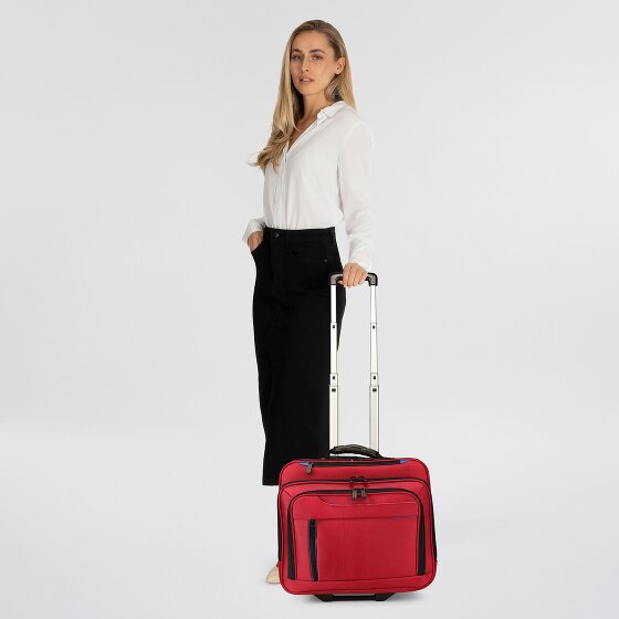 Dermata 2 wielen Zakelijke trolley 38 cm Laptopvak