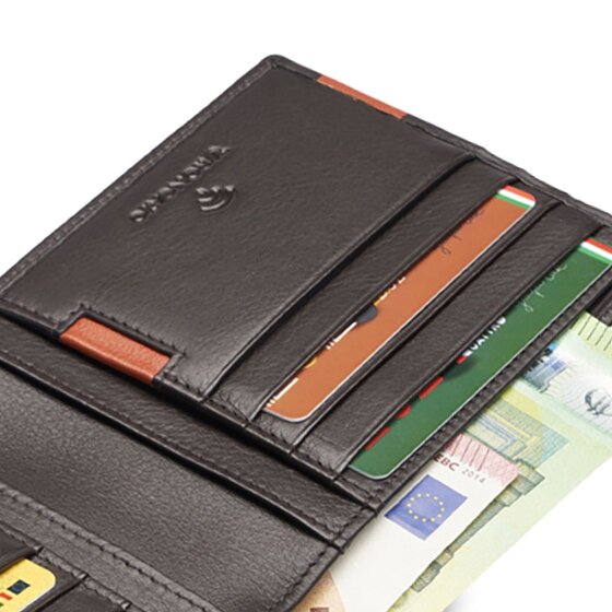 Roncato Monaco Portemonnee RFID-bescherming Leer 12 cm