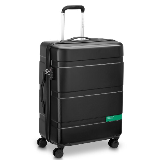 Delsey Paris x United Colors of Benetton Now Hardside 4-wiel kofferset 3-delig met stretch vouw