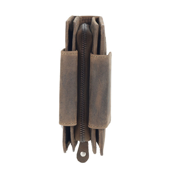 Greenland Nature Steen portemonnee leer 10 cm mobiele telefoon compartiment