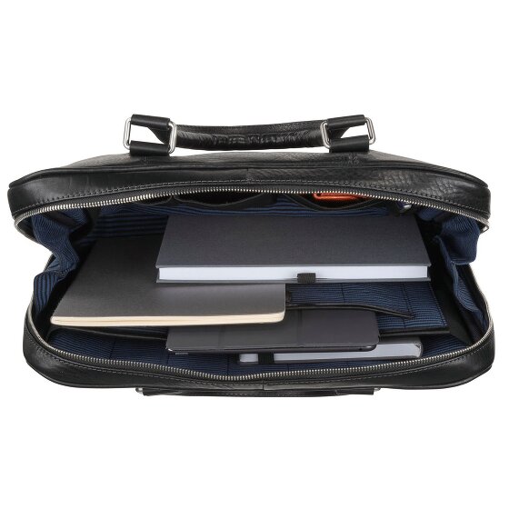 Leonhard Heyden Bergamo aktetas leer 38 cm Laptop compartiment