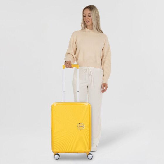 American Tourister Soundbox 4 wielen Cabinewagen 55 cm met uitbreidingsplooi