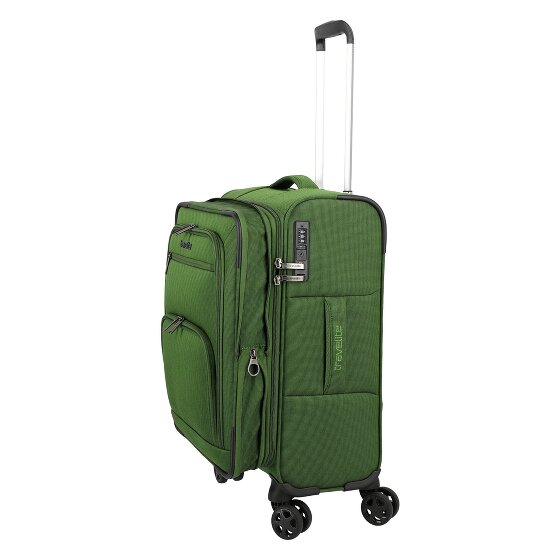 Travelite Cubis 4 wielen Cabinewagen S 55 cm met uitbreidingsplooi
