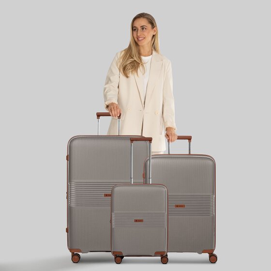 Farmhood Eco Edition 02 4 wielen Kofferset 3-delig met uitbreidingsplooi