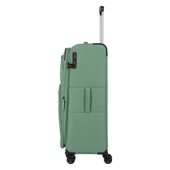 Travelite Kick Off 4 wielen Trolley L 78 cm met uitbreidingsplooi