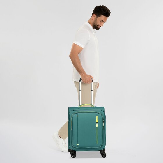 American Tourister Cloudrider 4 wielen Cabinewagen S 55 cm met uitbreidingsplooi