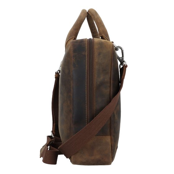 Plevier Retro Adler Koffer Leer 42 cm Laptop compartiment