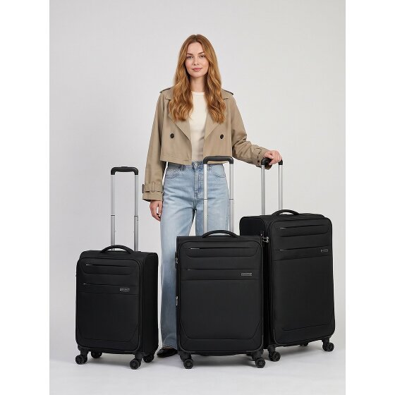 Worldpack Chicago 4 wielen Kofferset 3-delig met uitbreidingsplooi