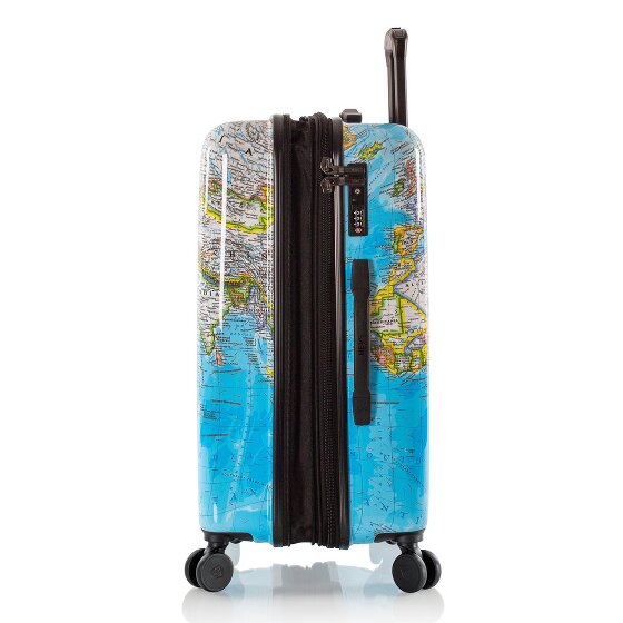 Heys Black Camo 4 wielen Trolley M 66 cm met uitbreidingsplooi