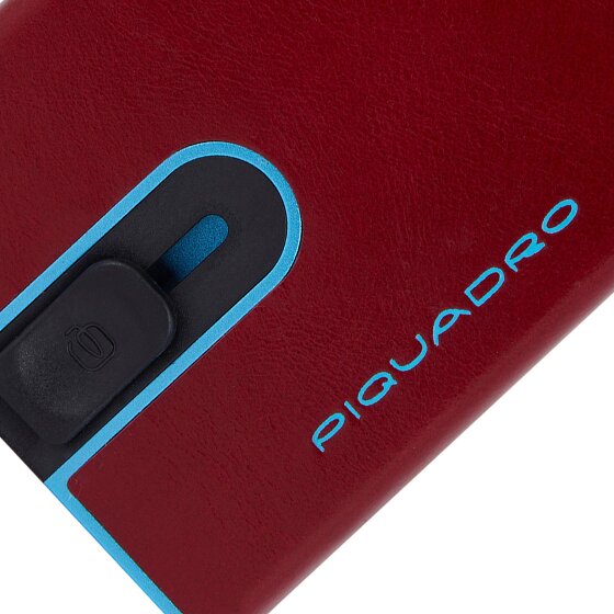 Piquadro Blue Square Kredietkaart etui RFID-bescherming Leer 6.5 cm