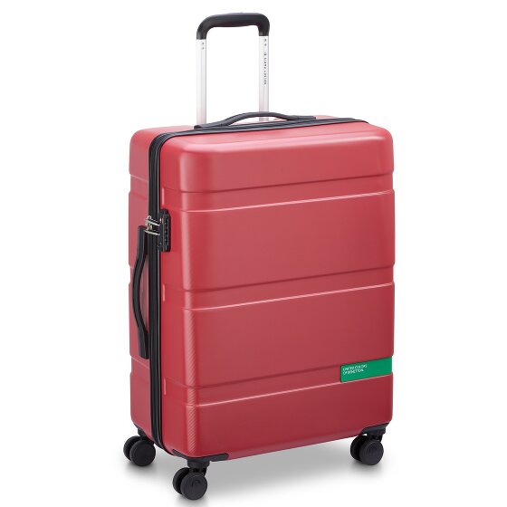 Delsey Paris x United Colors of Benetton Now Hardside 4-wiel kofferset 3-delig met stretch vouw