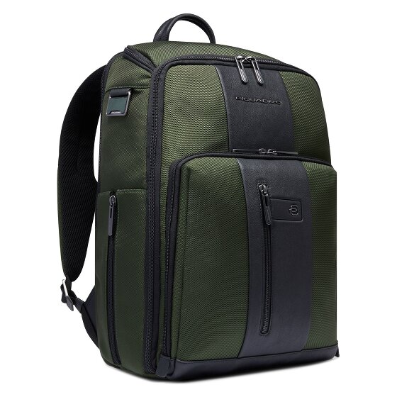 Piquadro Korte reisrugzak leer 43 cm laptopvak