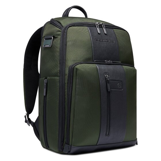 Piquadro Korte reisrugzak leer 43 cm laptopvak