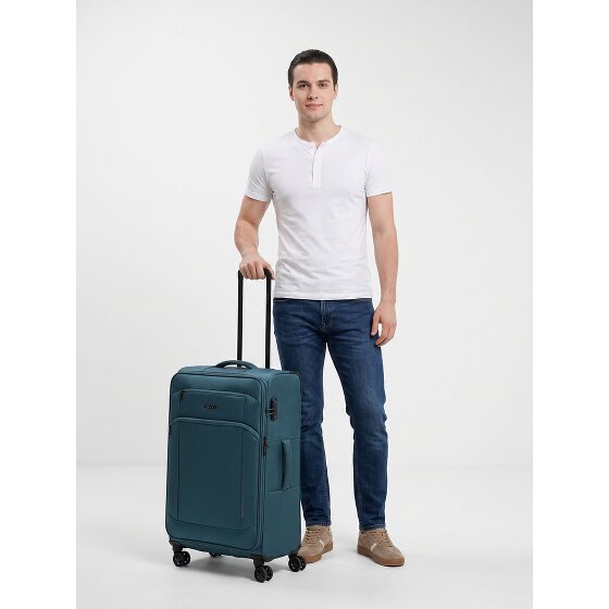 d&n Travel Line 9804 4 wielen Trolley L 78 cm met uitbreidingsplooi
