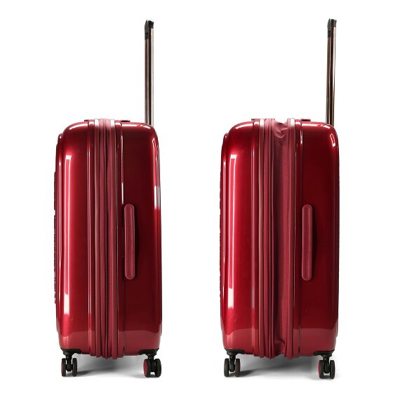 Mandarina Duck Logoduck + Metal 4 wielen Trolley L 75 cm met uitbreidingsplooi