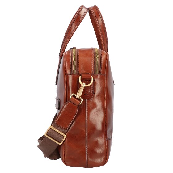 The Bridge Vespucci Briefcase Leer 41 cm Laptopcompartiment