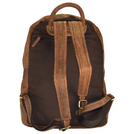 Greenburry Vintage Retro Rugzak Leer 42 cm Laptop compartiment