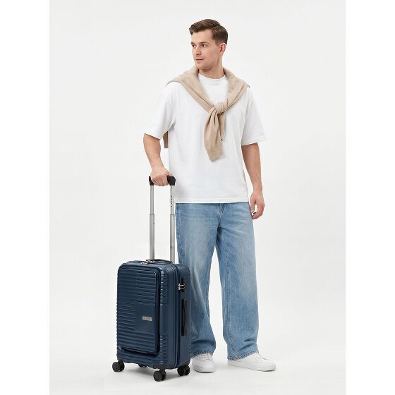 Redolz Essentials 17 2.0 4 wielen Cabinewagen 55 cm Laptopvak met uitbreidingsplooi