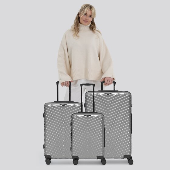 Redolz Essentials 18 4 wielen Kofferset 3-delig met uitbreidingsplooi