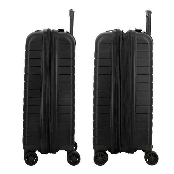 Jump Striper 4 wielen Cabinewagen 55 cm met uitbreidingsplooi