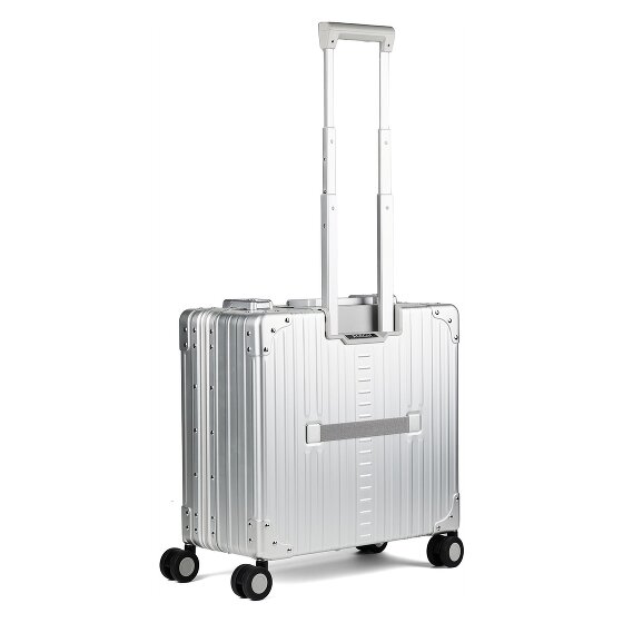 Aleon Luxe zakelijke trolley met 4 wielen, Aluminium, 45 cm
