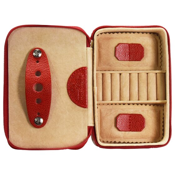 Windrose Beluga sieradendoosje 14,5 cm leer