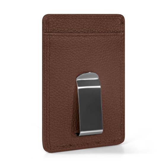Redolz Leather Essentials creditcardhouder RFID leer 7 cm met geldclip
