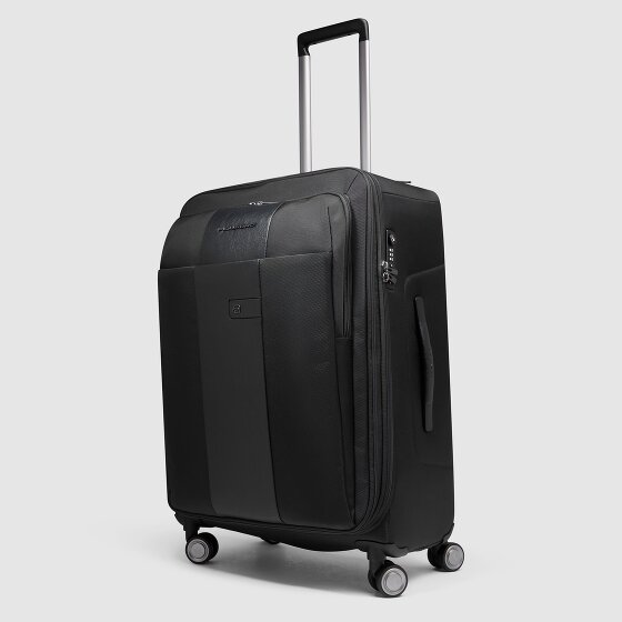 Piquadro Brief 4 wielen Trolley 68 cm met uitbreidingsplooi