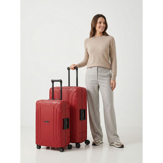 Redolz Essentials 15 kofferset met 4 wielen, M+L, met driepuntssluiting